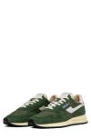 Autry Reelwind Sneakers In Green Suede And Fabric In Green