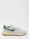 Autry Reelwind Super Vintage Grey Sneakers With Logo Patch On The Tongue And Contrasting Heel In Fabric An In Gray