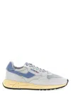 Autry Low-top Sneakers Rubber Sole Mesh Upper Suede Overlays In Blue