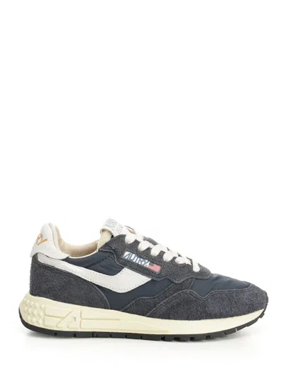 Autry Reelwind Low Sneakers Black In Gray