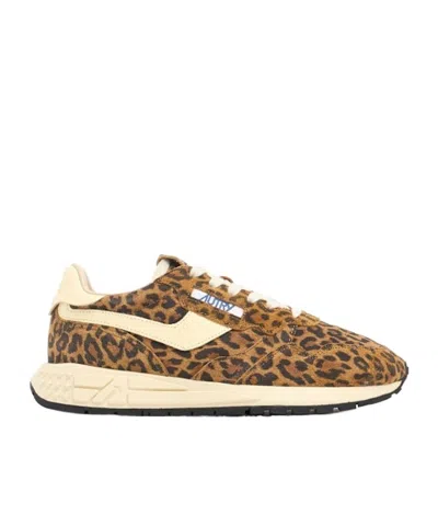 Autry Reelwind Low Sneakers In Brown