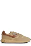 Autry Reelwind Low Sneakers In Ecru Brown