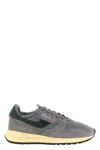 Autry Low-top Sneakers With Mesh Panels And Suede Overlays In Gray