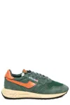 Autry Reelwind Low Green Sneakers With Logo In Green