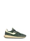 Autry Windreel Leather Suede Mesh Sneakers In Green