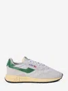 Autry Reelwind Super Vintage Grey Sneakers With Logo Patch On The Tongue And Contrasting Heel In Fabric An In Gray
