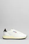 Autry Low Woman Leather Nylon Sneakers In White