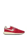 Autry Sneakers Reelwind Low In Nylon And Suede Red In Red
