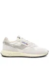 Autry Reelwind Trainer In White Nylon And Suede In White