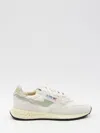 Autry Reelwind Low Sneakers In White Suede And Nylon In White