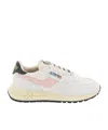 Autry Reelwind Lace-up Leather Sneakers In White