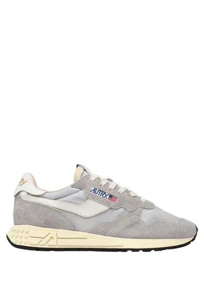 Autry Reelwind Low Sneakers In White Silver