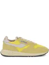 Autry Reelwind Suede Retro Trainer Sneakers In Yellow