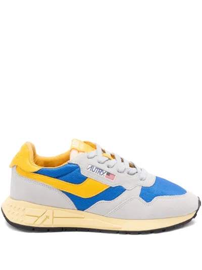 Autry Reelwind Low Suede Panelled Sneakers