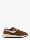 Autry Brown Leather Sneakers With Timeless Design In Brown