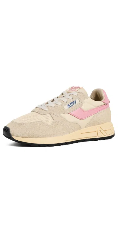 Autry Reelwind Low Sneakers In Filler Nylon And Suede In Multi