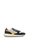 Autry Low Sneaker With Contrast Stitching And Mesh Panels In Black