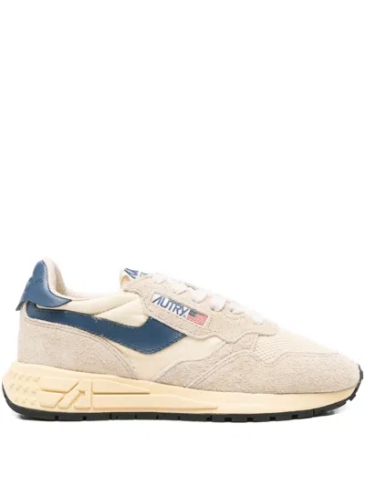 Autry Wwlwut27 Suede/net Ecru/ensblue In Black
