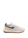 Autry Reelwind Super Vintage Grey Sneakers With Logo Patch On The Tongue And Contrasting Heel In Fabric An In Gray