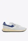 Autry 'reelwind Super Vintage' Grey Sneakers With Logo Patch On The Tongue And Contrasting Heel In Multicolor