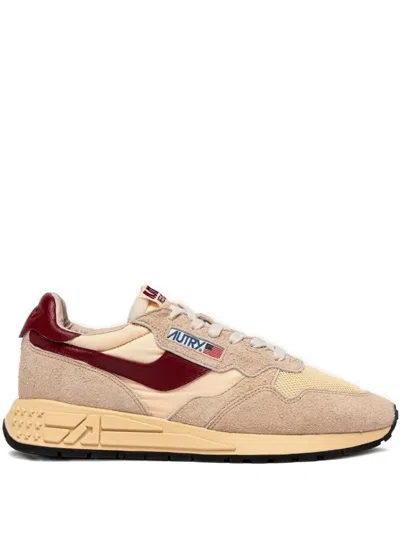 Autry Low-top Sneakers With Suede And Mesh Composition In Neutral
