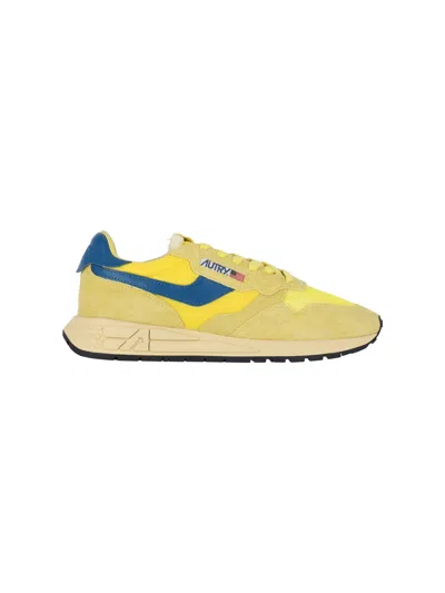 Autry Reelwind Low-top Sneakers In Yellow
