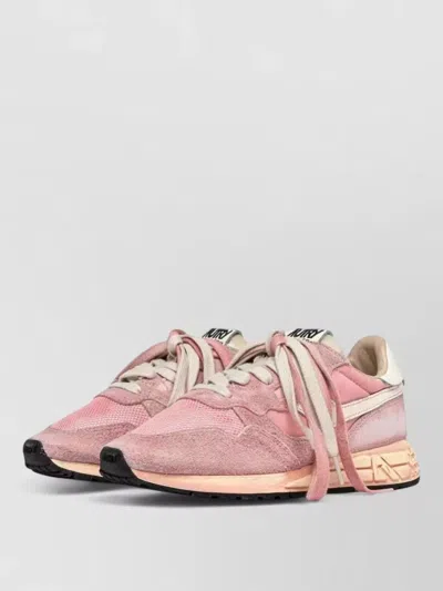 Autry Reelwind Low Top Suede Nylon Sneakers In Multi