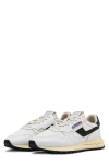 Autry Reelwind Low Water Resistant Sneaker In White/ Black