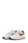 Autry Reelwind Low Water Resistant Sneaker In White/ Red