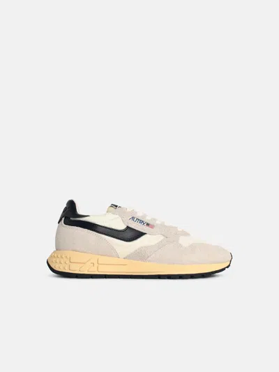 Autry 'reelwind Low' White Suede Blend Sneakers In Multi
