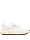 Autry Reelwind Sneakers In Gray And White With Suede