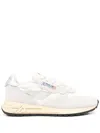 Autry Reelwind Sneakers In Gray And White With Suede