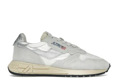 Pre-owned Autry Reelwind Low (women's) Sneakers In White/silver