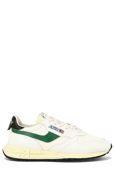 Autry Reelwind Panelled Sneakers In White