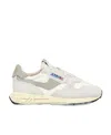 Autry Reelwind Low Sneakers In White Suede And Nylon In White
