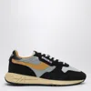 Autry Low Sneaker With Contrast Stitching And Mesh Panels In Multicolor