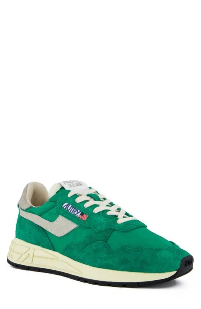 Autry Reelwind Panelled Sneakers In Green