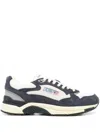 Autry Hyperway Lowsuebic Mesh Spblu Silv Sneakers In Blue
