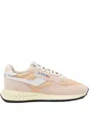 Autry Multicolor Fabric And Suede Reelwind Sneakers In Neutral