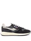 Autry Panelled Suede Sneakers In Black