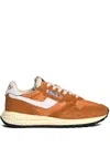 Autry Low-top Sneakers With Amber Accents In Brown