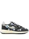 Autry Wind Reel Sneakers With Interchangeable Laces In Embro/flow Phan/celblu