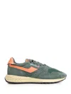 Autry Reelwind Low Green Sneakers With Logo In Green