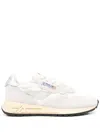 Autry Reelwind Sneakers In Gray And White With Suede