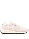 Autry Low Sneaker With Suede Panels And Rubber Sole In White