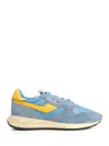 Autry Reelwind Nylon And Suede Low-profile Sneakers In Blue