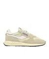Autry Low Top Suede Panel Sneakers In Nude