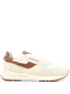 Autry Reelwind Suede And Nylon Sneakers In Nude