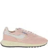 Autry Reelwind Almond-toe Low-profile Sneakers In Pink