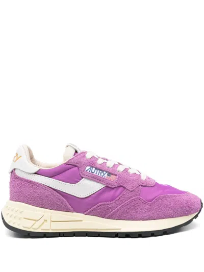 Autry Reelwind Suede Retro Trainer Sneakers In Multi